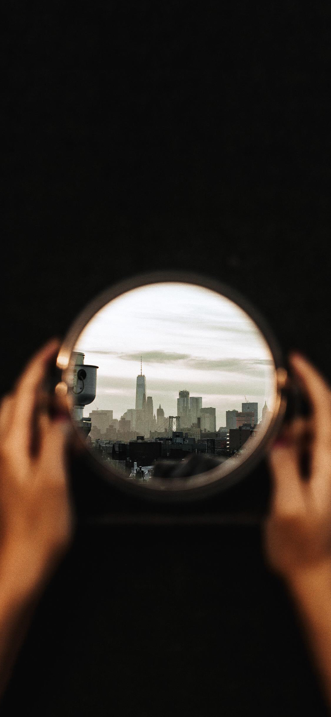 [2436×1125]城市 建筑 圆形 都市 苹果手机壁纸图片