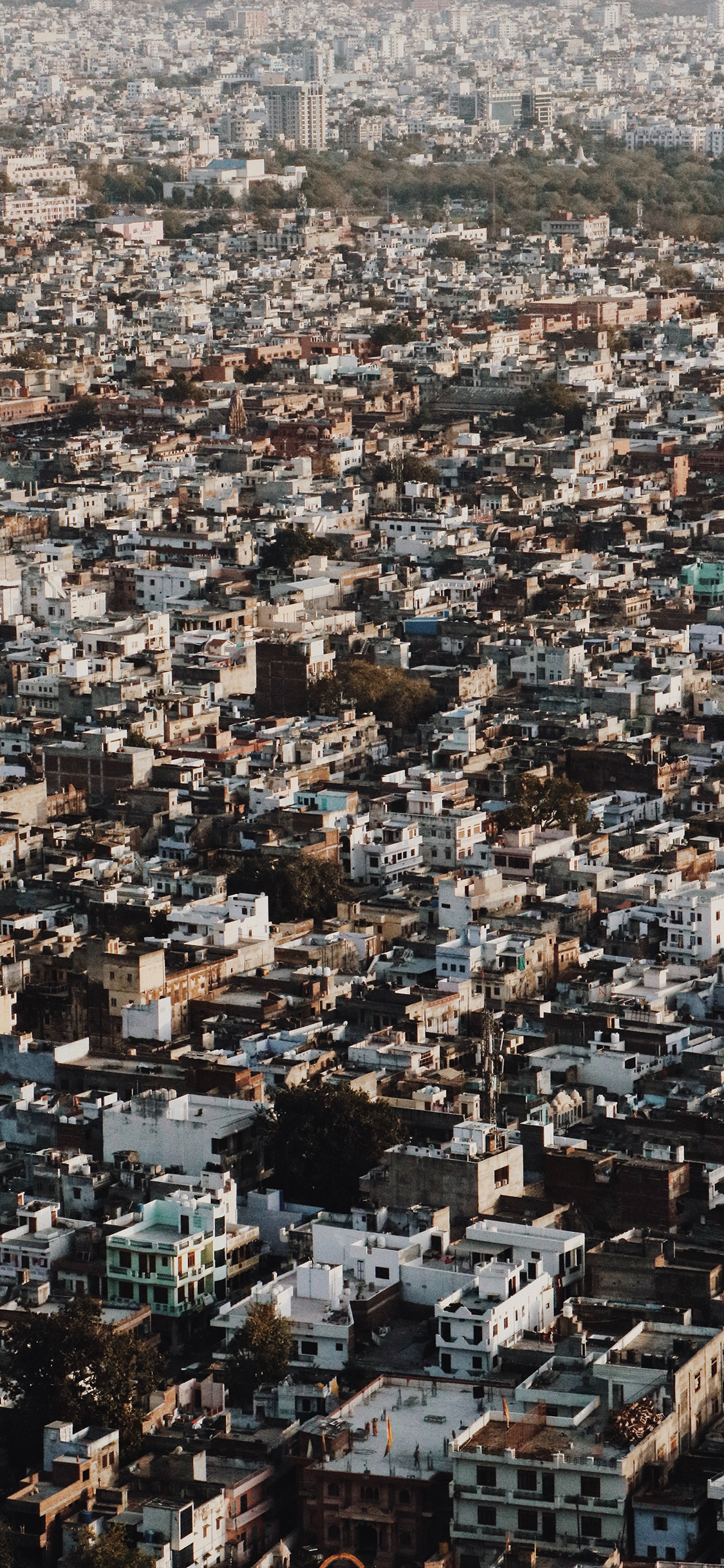 [2436×1125]城市 建筑 房屋 密集 苹果手机壁纸图片