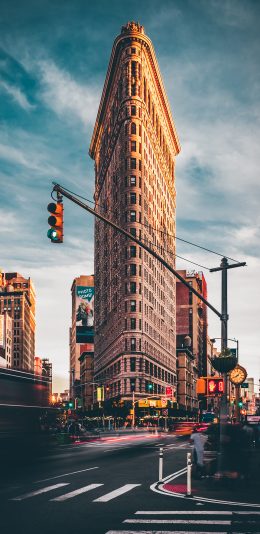 [2436x1125]城市 建筑 欧式 高楼 苹果手机壁纸图片