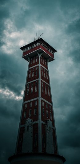 [2436x1125]塔楼 建筑 高楼 观景 苹果手机壁纸图片