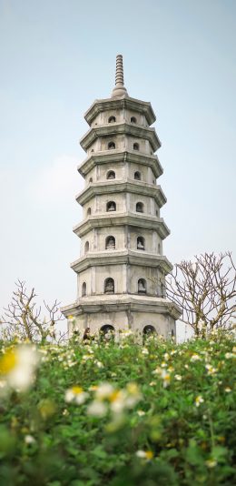 [2436x1125]塔楼 景色 户外 建筑 苹果手机壁纸图片