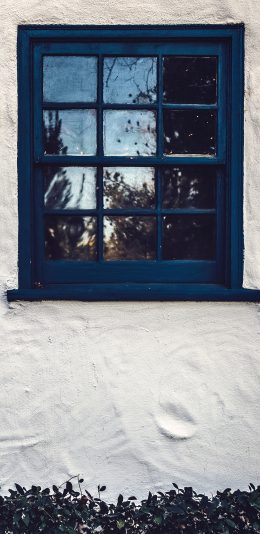 [2436x1125]墙壁 窗户 蓝色 简约