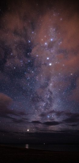 [2436x1125]夜景 星空 繁星 梦幻 苹果手机壁纸图片