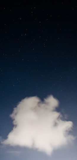 [2436x1125]夜空 星空 云朵 天空 唯美 苹果手机壁纸图片