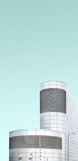 [2436x1125]大楼 天空 建筑 简约 苹果手机壁纸图片