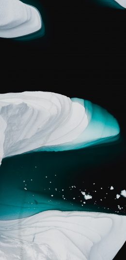 [2436x1125]大海 冰川 冰山 寒冷 苹果手机壁纸图片