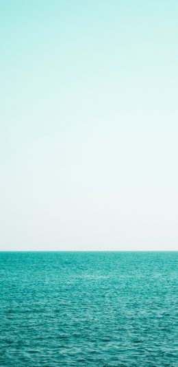 [2436x1125]大海 广阔 波浪 海天一线 苹果手机壁纸图片