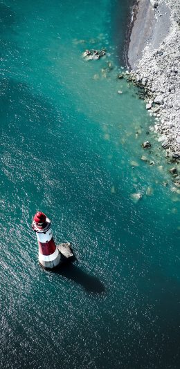 [2436x1125]大海 建筑 信号塔 海滩