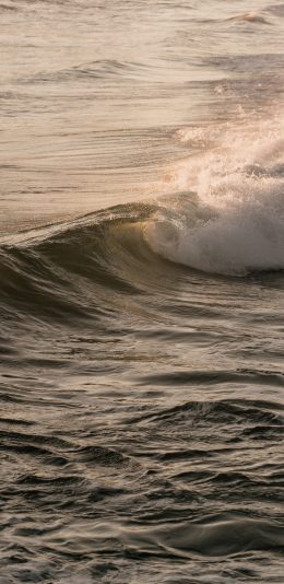 [2436x1125]大海 浪花 翻涌 海水 苹果手机壁纸图片