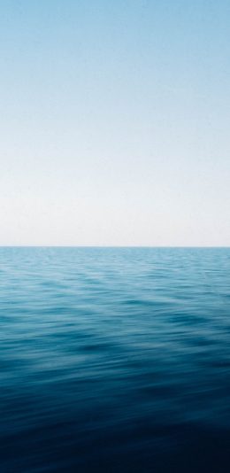 [2436x1125]大海 海平面 蔚蓝 海浪 苹果手机壁纸图片