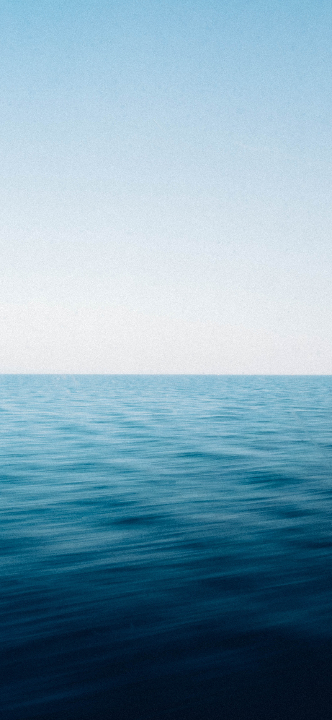 [2436×1125]大海 海平面 蔚蓝 海浪 苹果手机壁纸图片