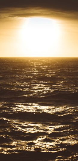 [2436x1125]大海 海水 日出 自然 美景 苹果手机壁纸图片