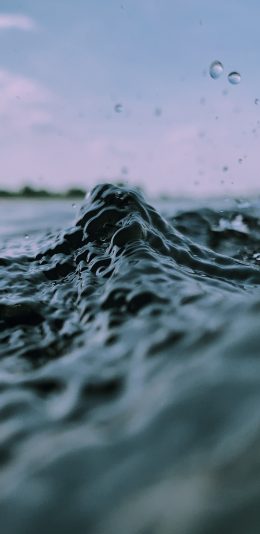 [2436x1125]大海 海水 翻涌 水珠 苹果手机壁纸图片
