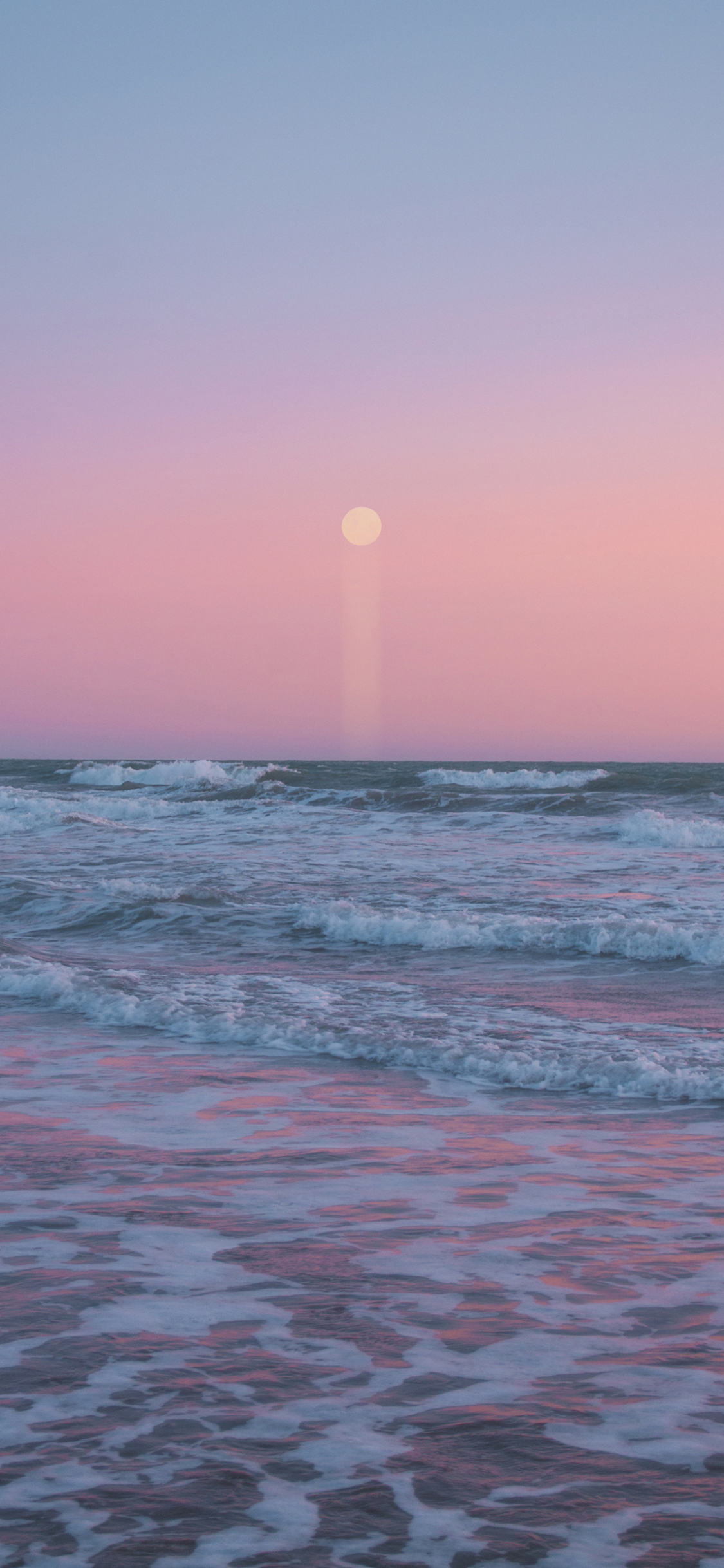 [2436×1125]大海 海洋 海水 海浪 太阳 苹果手机壁纸图片