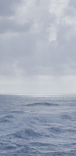 [2436x1125]大海 海洋 海面 海浪 蓝色 苹果手机壁纸图片
