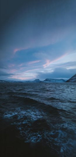 [2436x1125]大海 海浪 海洋 海面 苹果手机壁纸图片