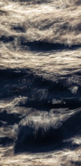 [2436x1125]大海 海浪 翻涌 汹涌 苹果手机壁纸图片