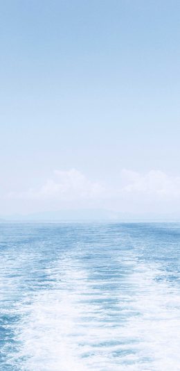 [2436x1125]大海 海面 蓝色 海洋 苹果手机壁纸图片