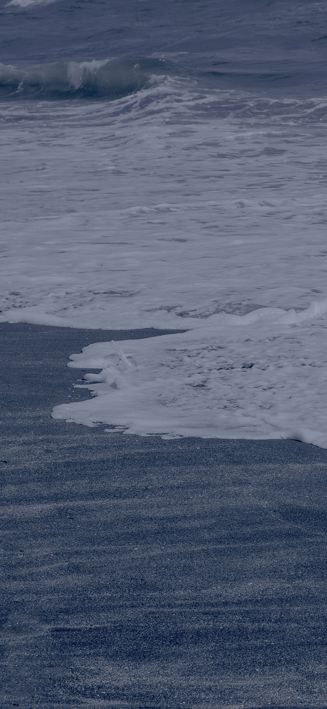 [2436×1125]大海 蓝色 海水 海浪 沙滩 苹果手机壁纸图片