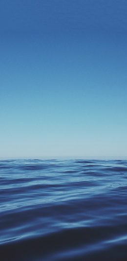 [2436x1125]大海 蓝色 海面 海水 苹果手机壁纸图片