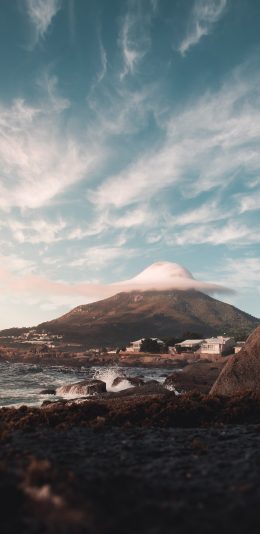 [2436x1125]大自然 蓝天白云 山河美景 苹果手机壁纸图片