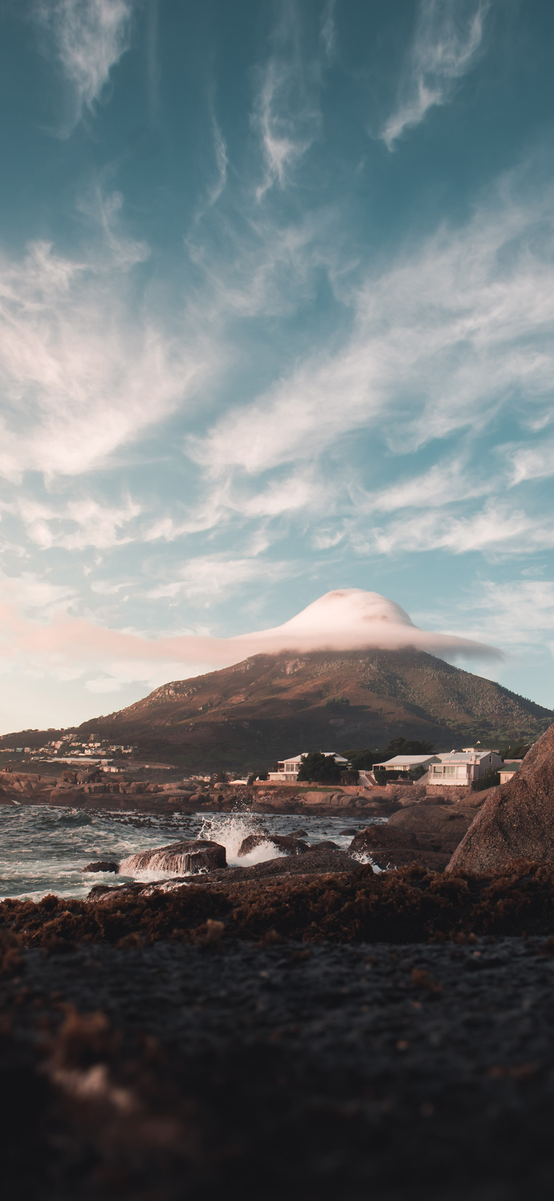 [2436×1125]大自然 蓝天白云 山河美景 苹果手机壁纸图片