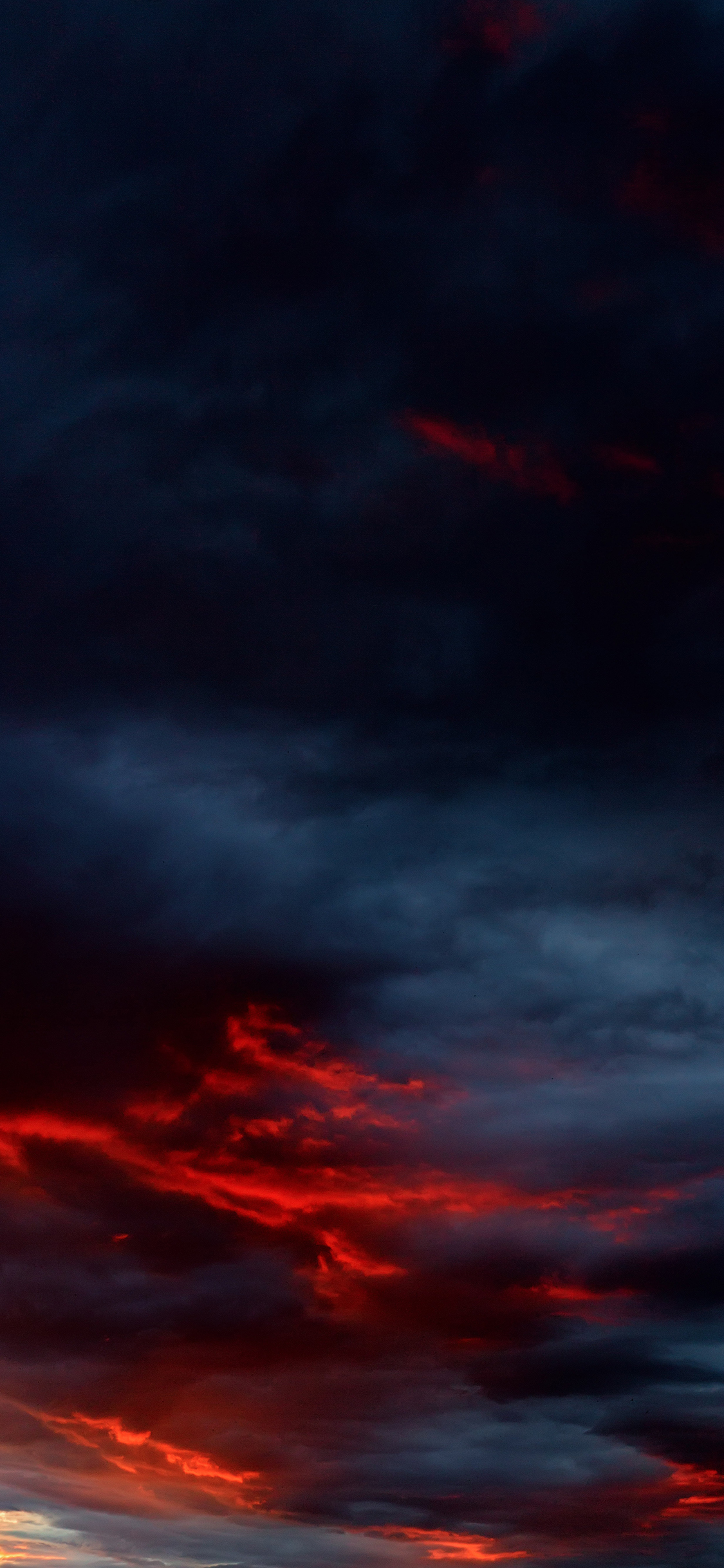 [2436×1125]天空 乌云 火烧云 自然美景 苹果手机壁纸图片