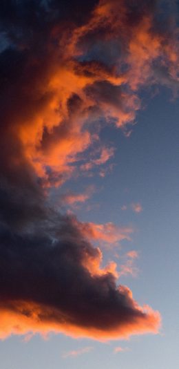 [2436x1125]天空 云层 厚重 自然 苹果手机壁纸图片