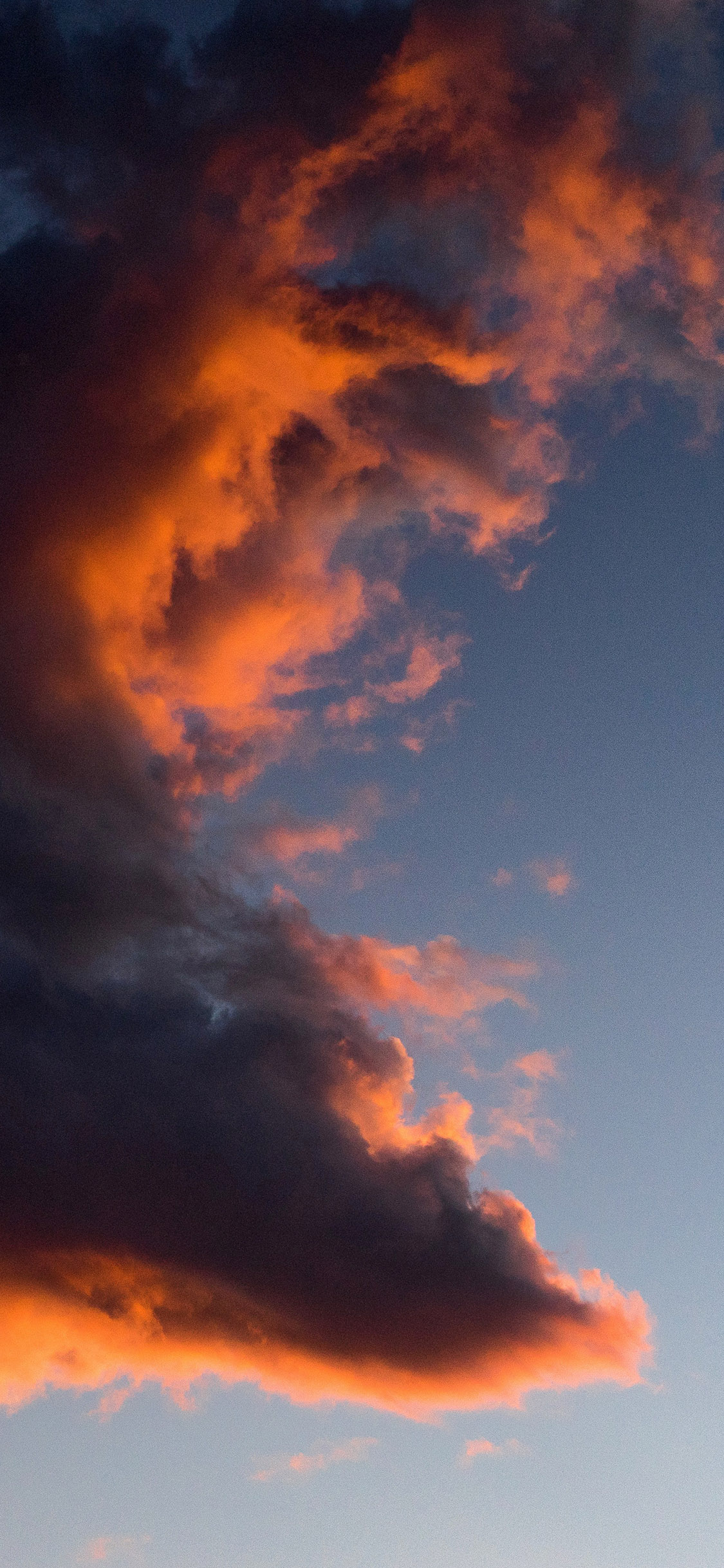 [2436×1125]天空 云层 厚重 自然 苹果手机壁纸图片