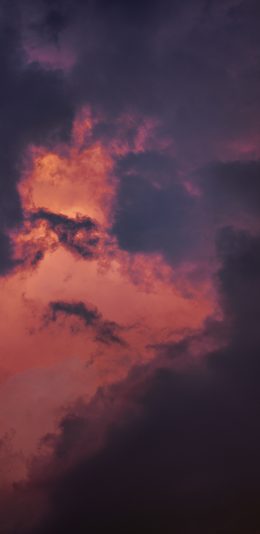 [2436x1125]天空 云彩 彩霞 黄昏 苹果手机壁纸图片