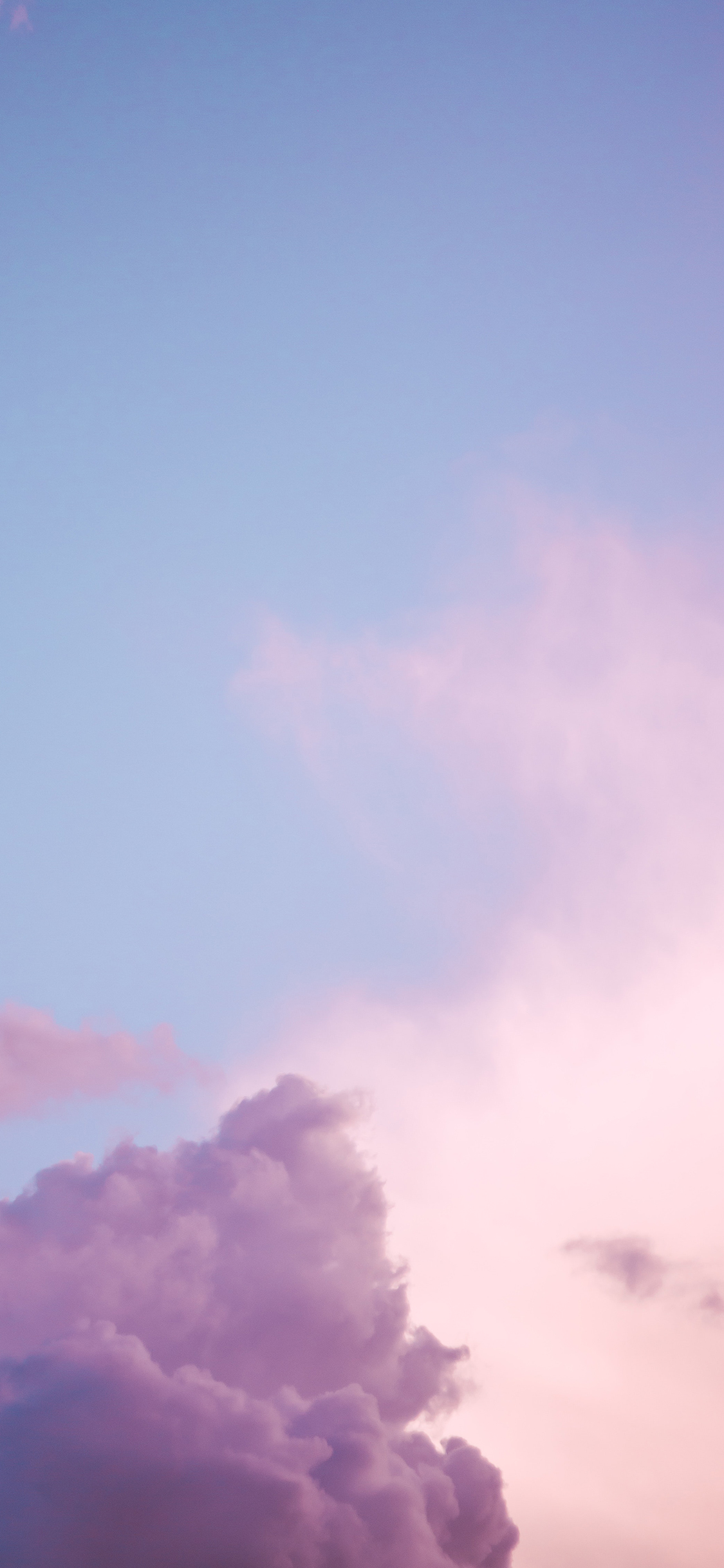 [2436×1125]天空 云朵 云彩 渐变 苹果手机壁纸图片