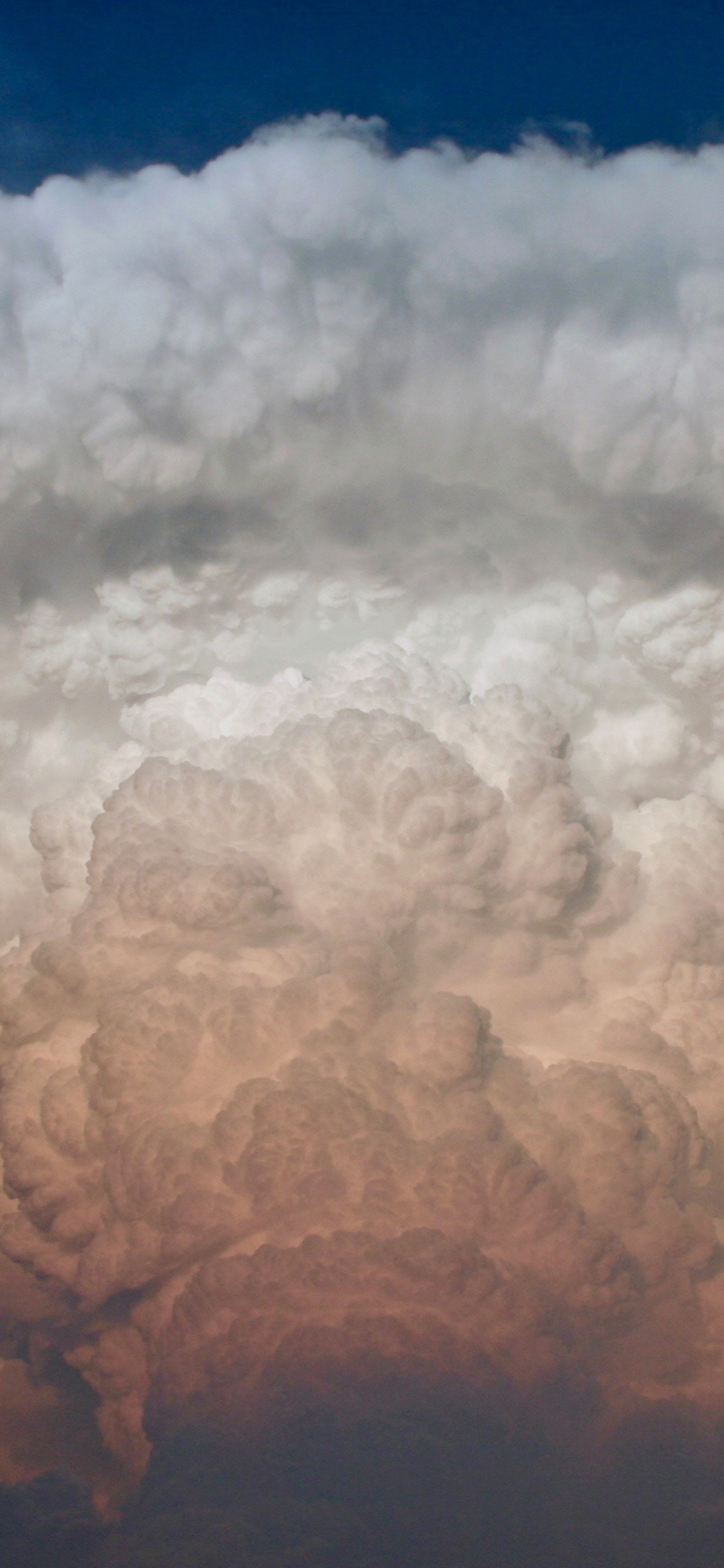 [2436×1125]天空 云朵 白云 自然美景 苹果手机壁纸图片