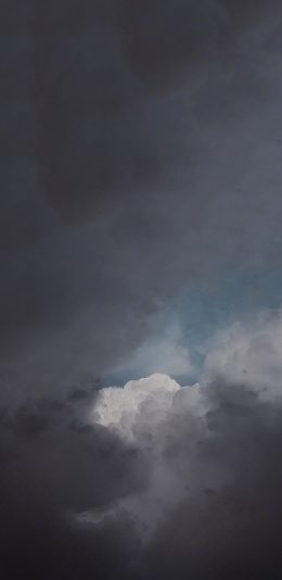 [2436x1125]天空 云端 乌云 渐变 苹果手机壁纸图片