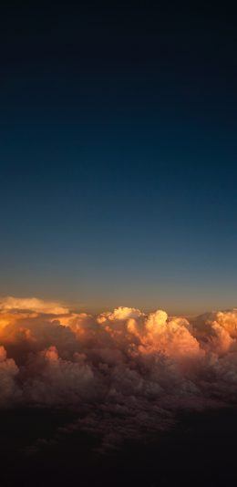 [2436x1125]天空 云端 云层 光 苹果手机壁纸图片