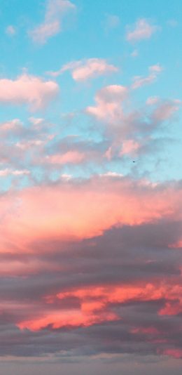 [2436x1125]天空 渐变 夕阳 云彩 云层 苹果手机壁纸图片