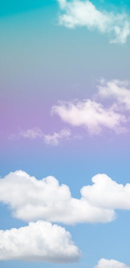 [2436x1125]天空 渐变 色彩 云朵 唯美 苹果手机壁纸图片