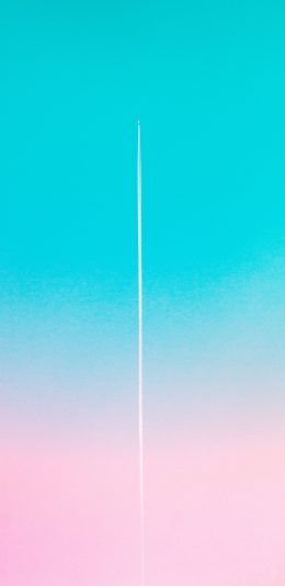 [2436x1125]天空 渐变 蓝 粉 唯美 苹果手机壁纸图片