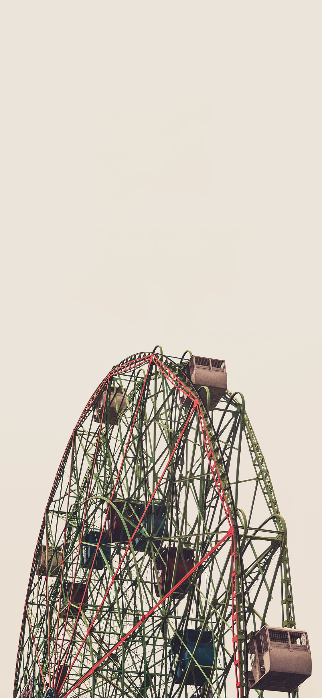 [2436×1125]天空 游乐设施 摩天轮 苹果手机壁纸图片