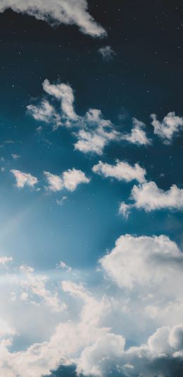 [2436x1125]天空 蓝天白云 星空 唯美 云朵 苹果手机壁纸图片