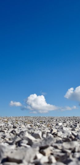 [2436x1125]天空 蓝天白云 石头 苹果手机壁纸图片
