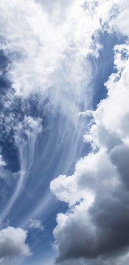 [2436x1125]天空 蓝白 云朵 白云 苹果手机壁纸图片