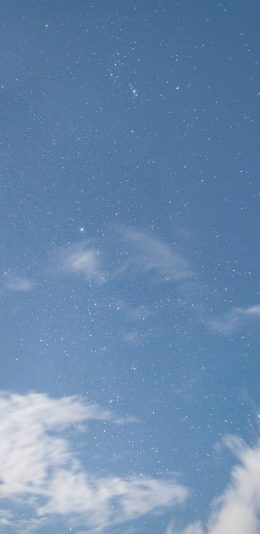 [2436x1125]天空 蓝色 白云 苹果手机壁纸图片