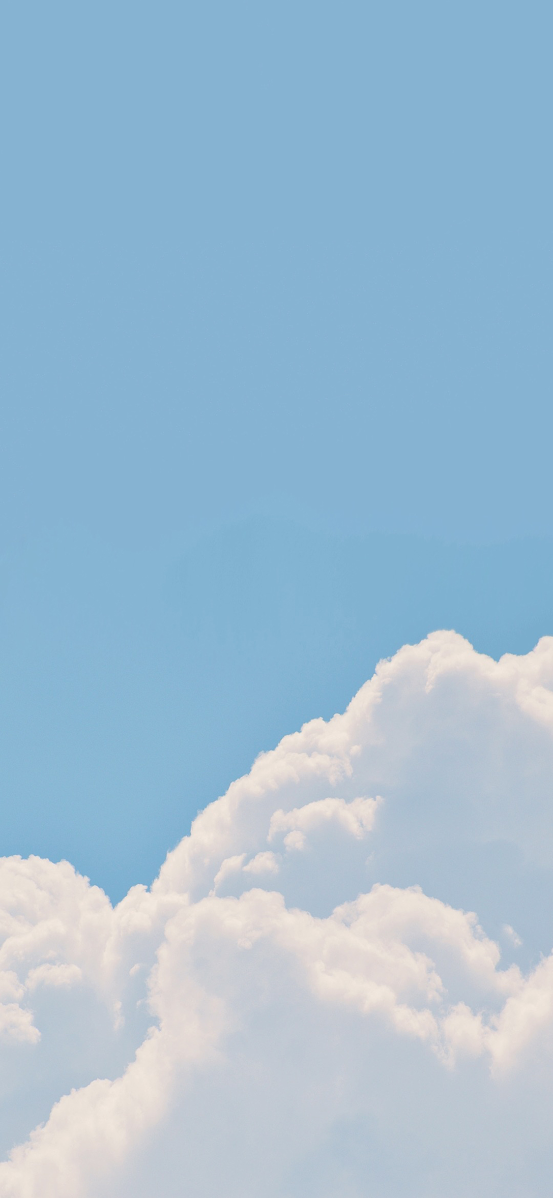 [2436×1125]天空 蓝色 白云 小清新 苹果手机壁纸图片