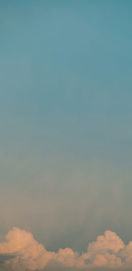 [2436x1125]天空 蔚蓝 云层 高空 苹果手机壁纸图片