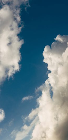[2436x1125]天空 蔚蓝 白云 云彩 苹果手机壁纸图片