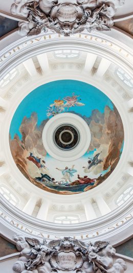 [2436x1125]室内 穹顶 设计 插画 苹果手机壁纸图片