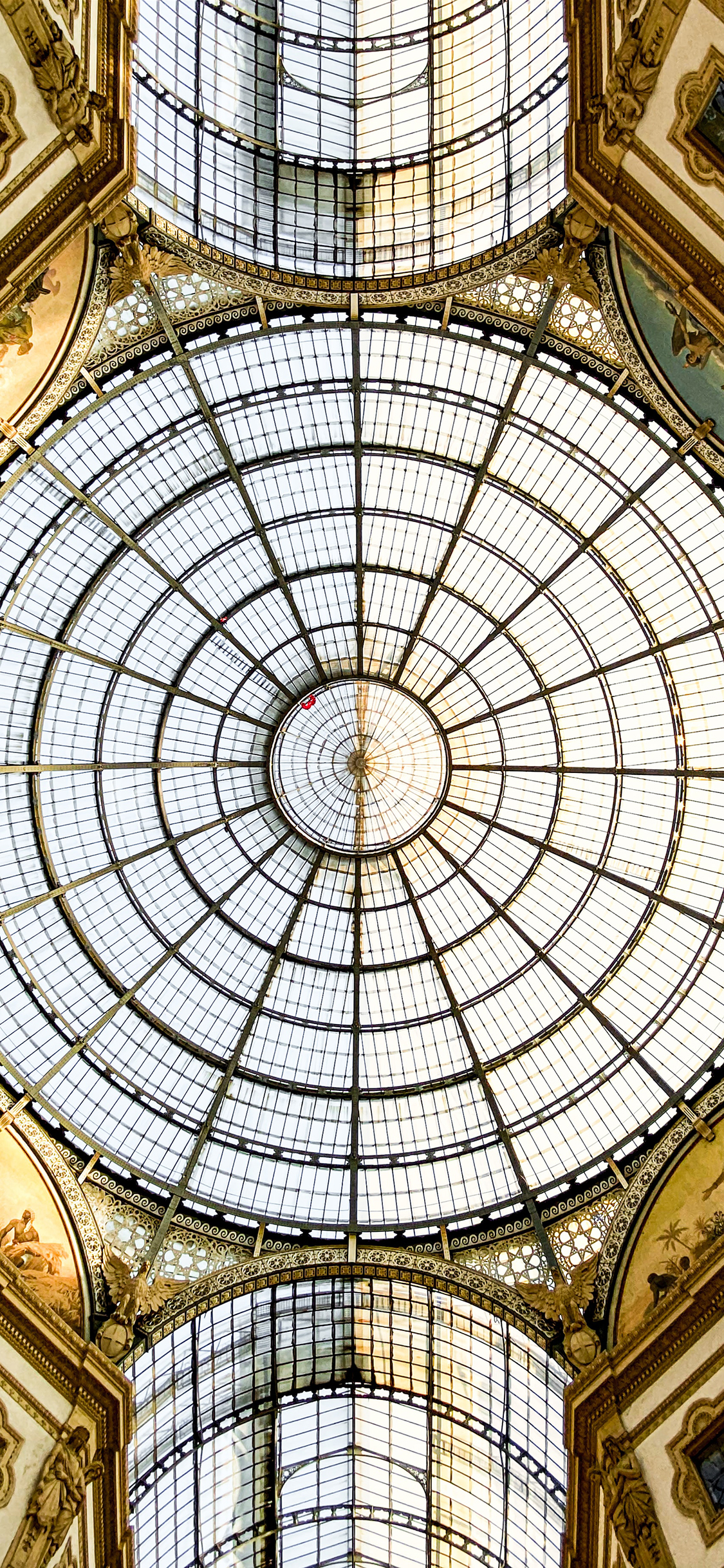 [2436×1125]室内 设计 穹顶 天窗 苹果手机壁纸图片