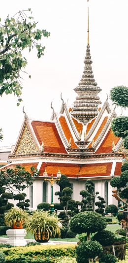 [2436x1125]寺庙 庭院 宫殿 异域 苹果手机壁纸图片