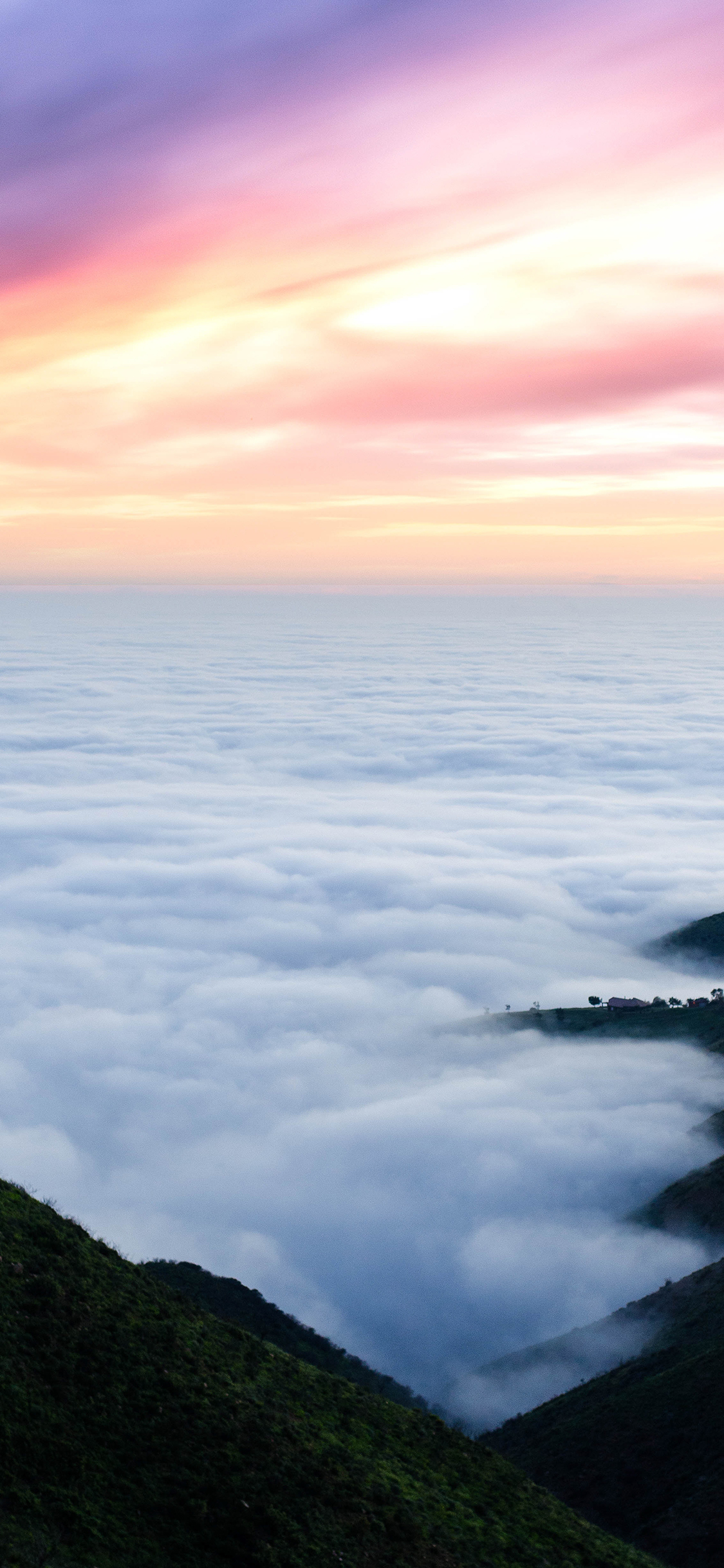 [2436×1125]就是 云海 日出 彩霞 云彩 苹果手机壁纸图片