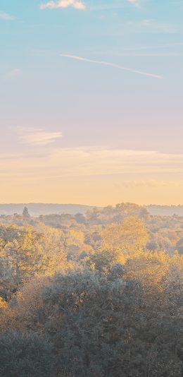 [2436x1125]就是 渐变 天空 唯美 暖色 苹果手机壁纸图片